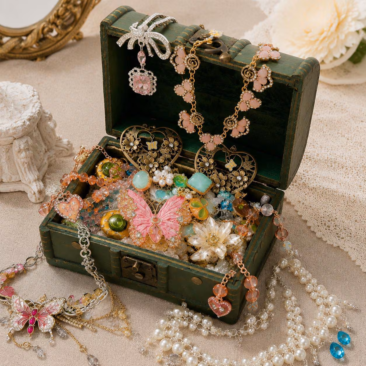 Butterfly Garden Mystery Jewelry Jar fashion jewelry assortment