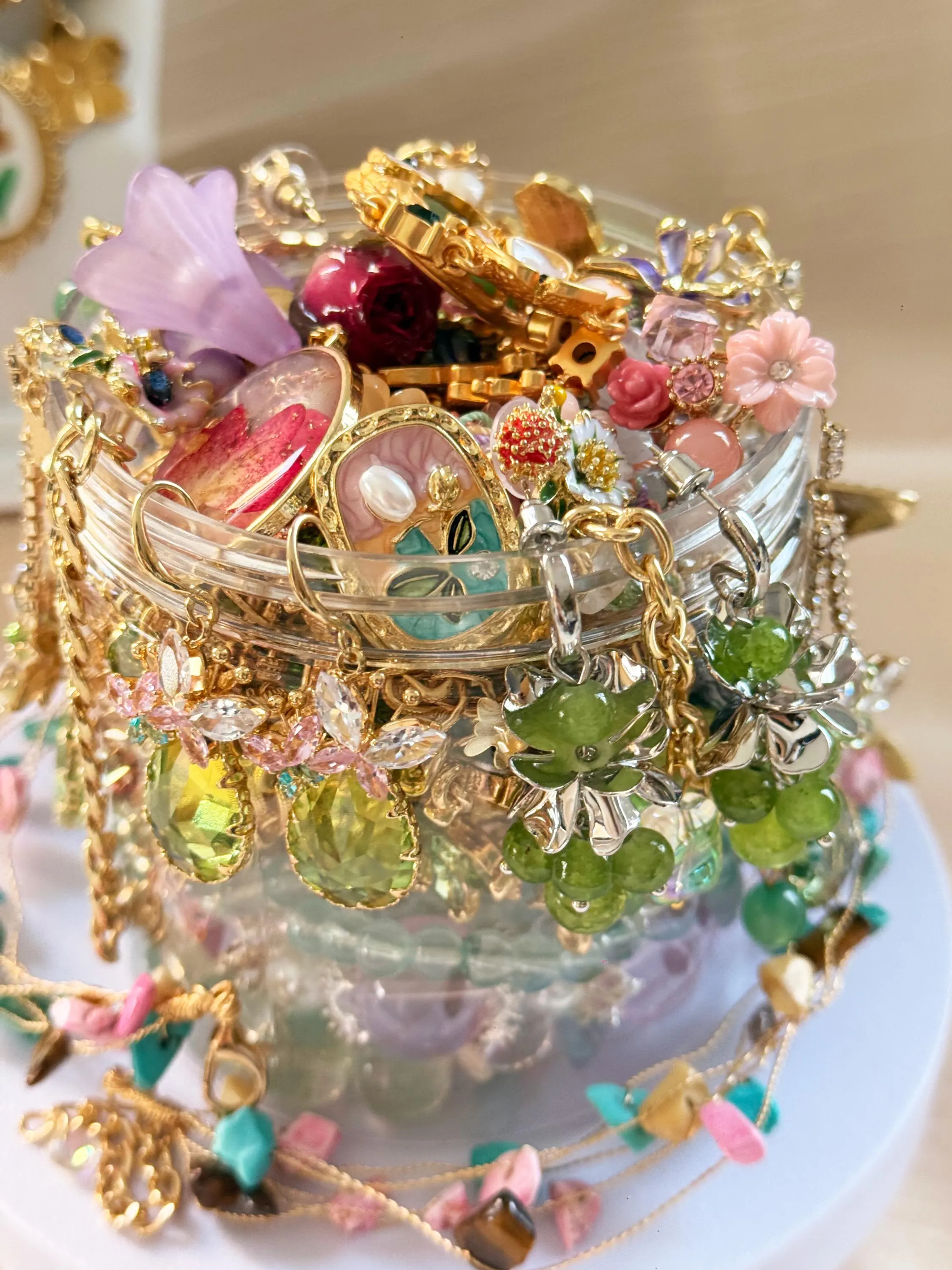 Green Fairy Inspired Mystery Jewelry Jar fashion jewelry assortment