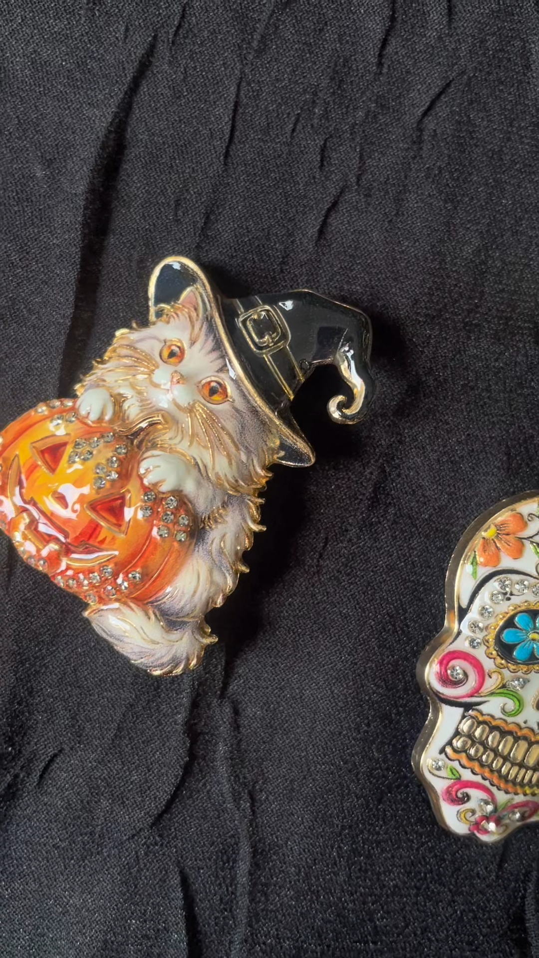 Day of the Dead Sugar Skull Brooch Mystery Collection fashion jewelry assortment