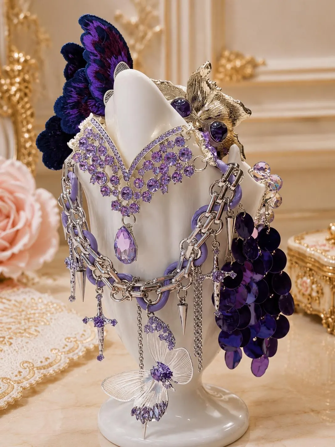 Mystic Violet Mystery Jewelry Jar fashion jewelry assortment