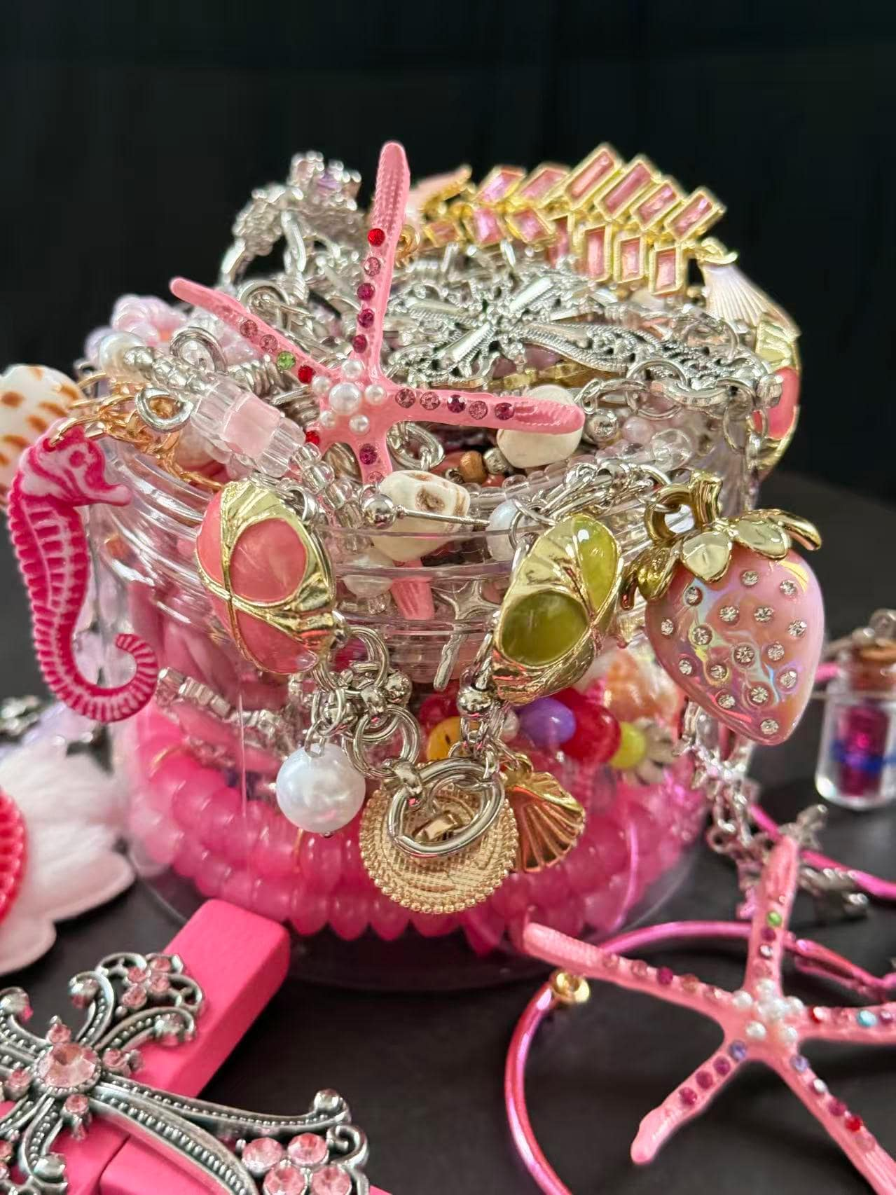 Pink Y2K Mystery Jewelry Box fashion jewelry assortment