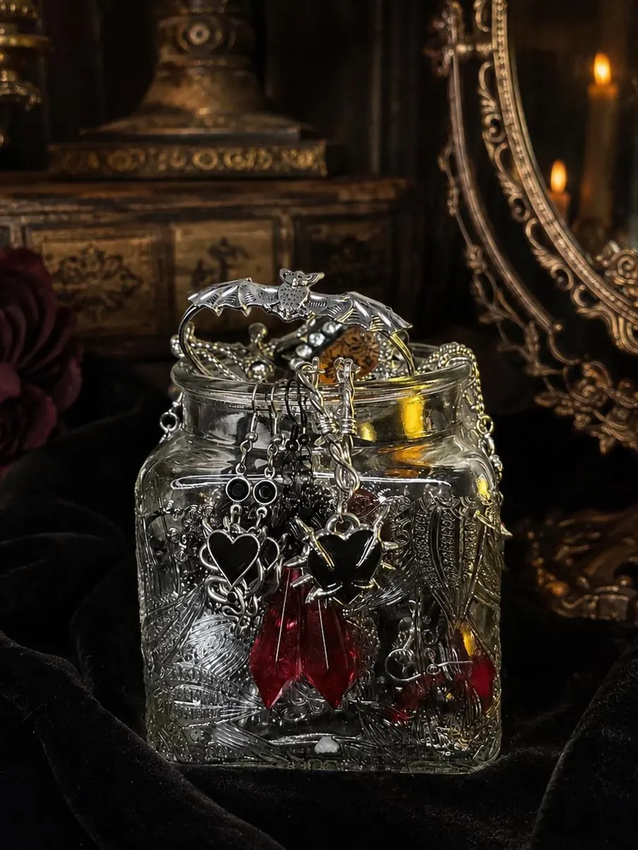 Gothic Mystery Jewelry Jar fashion jewelry assortment