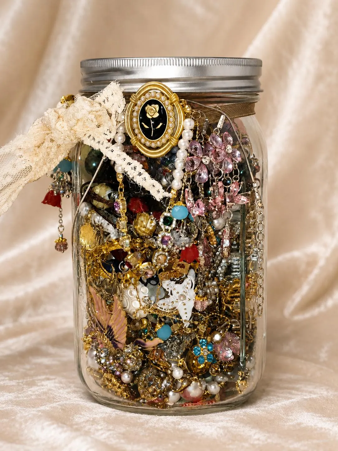 Gothic Mystery Jewelry Jar fashion jewelry assortment