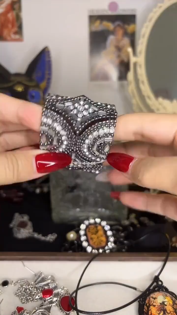 Gothic Mystery Jewelry Jar fashion jewelry assortment