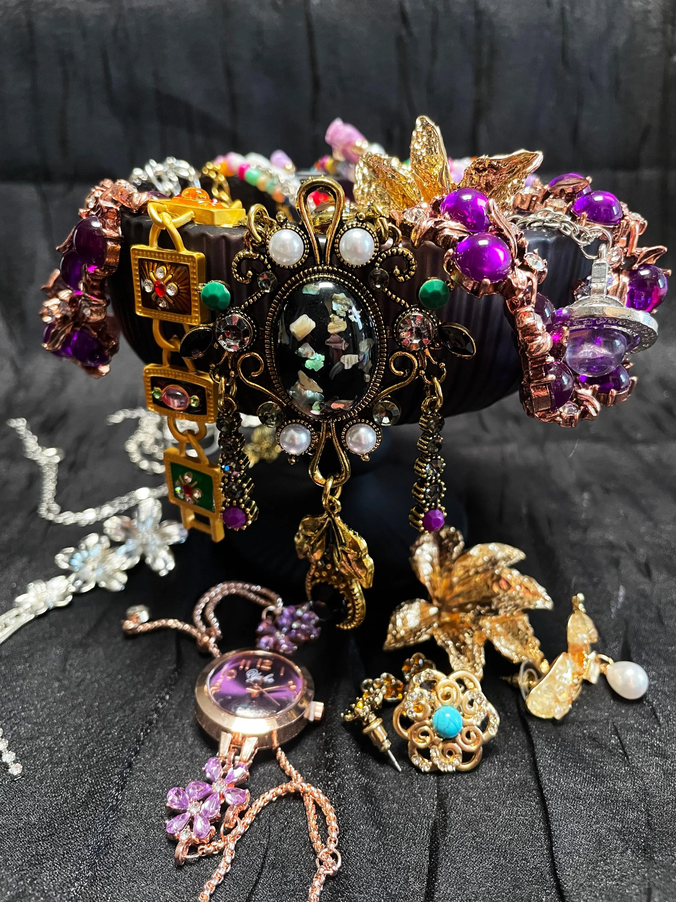 Dark Celestial Mystery Jewelry Jar fashion jewelry assortment