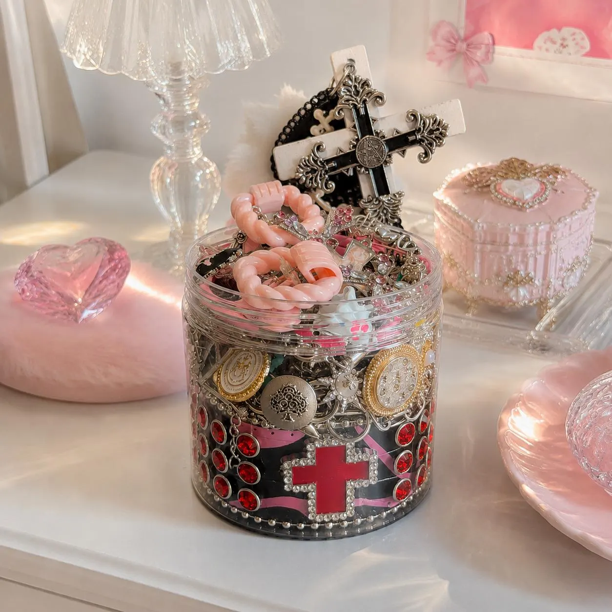 Pink Y2K Mystery Jewelry Box fashion jewelry assortment
