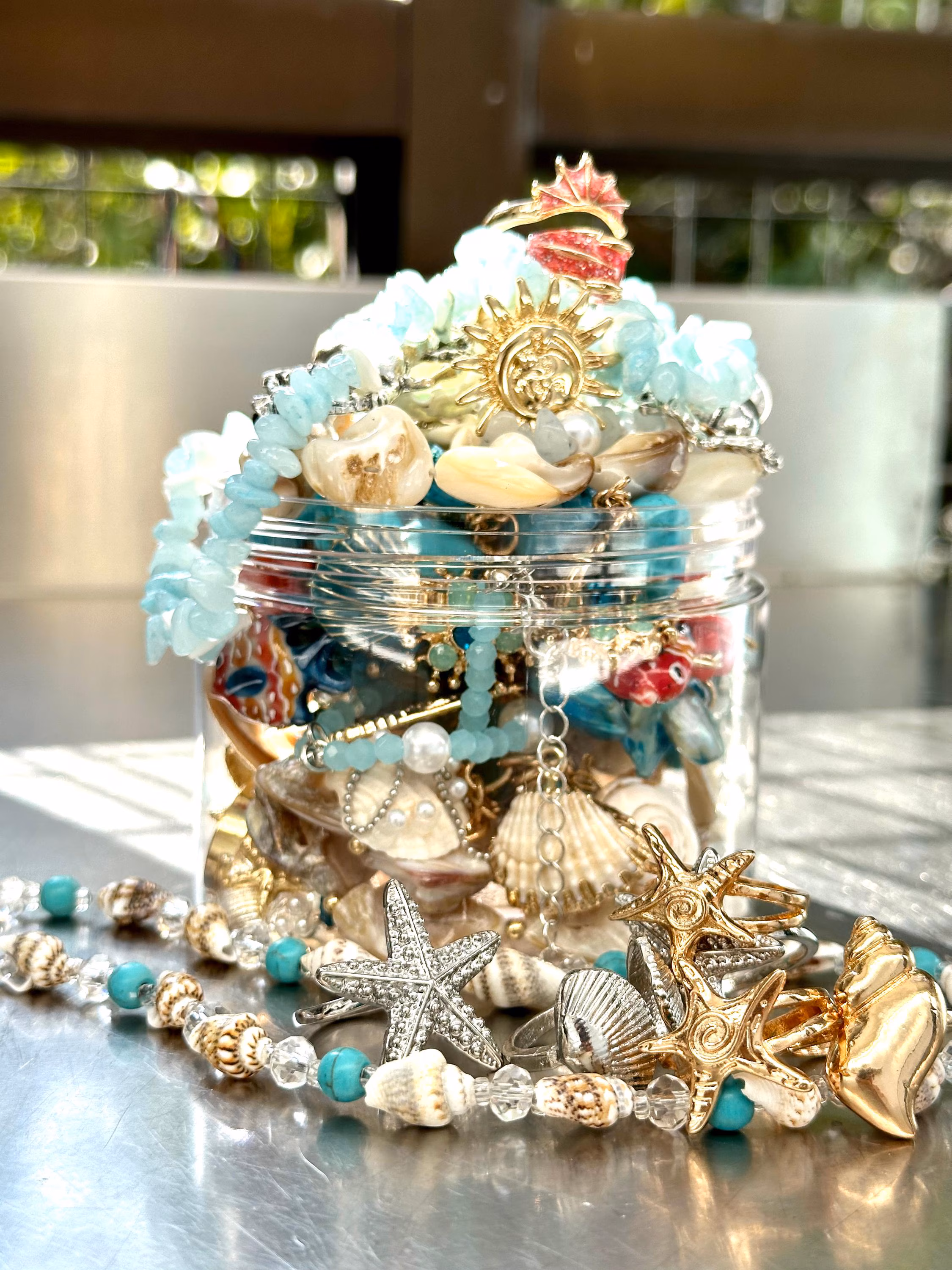 Mermaid Treasure Mystery Jewelry Jar fashion jewelry assortment
