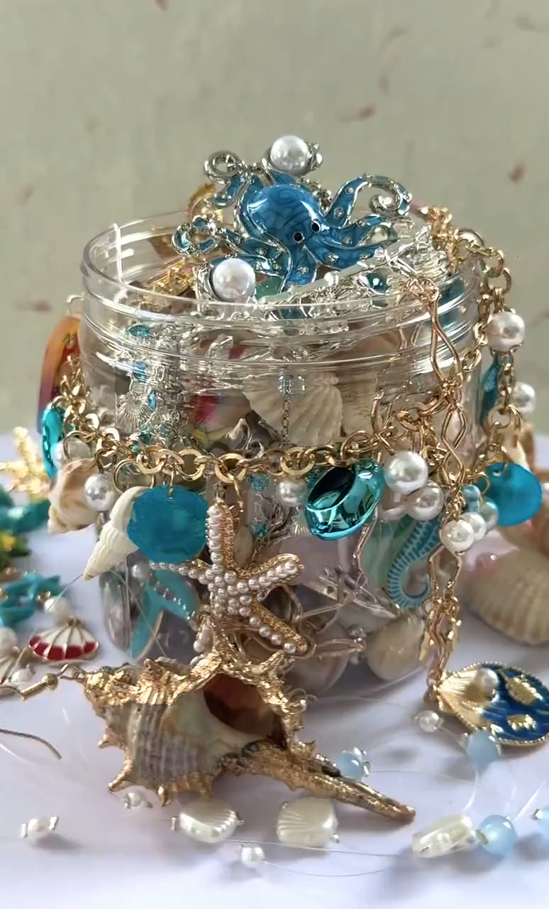 Ocean Pearl Style Mystery Jewelry Jar fashion jewelry assortment