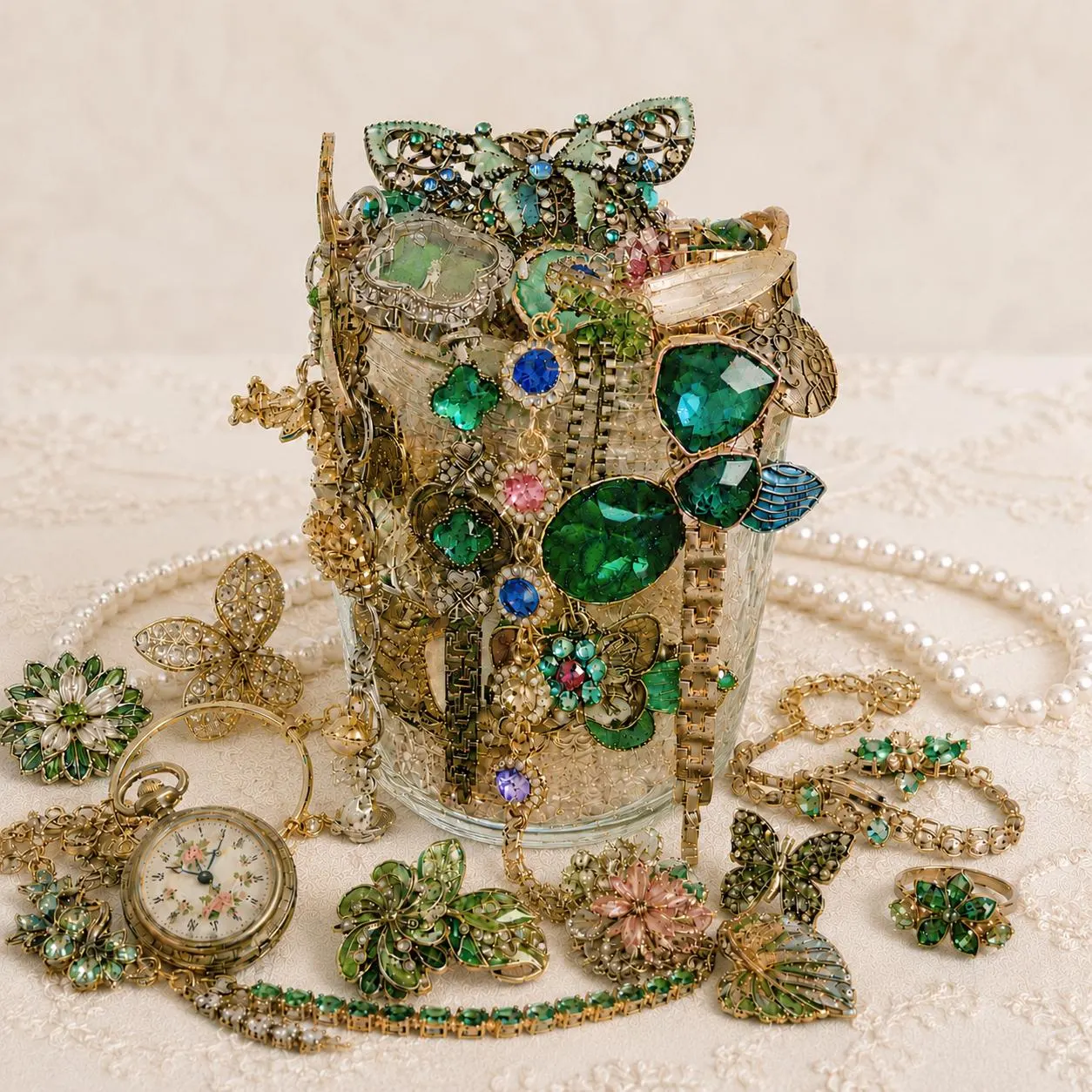 Fairycore Garden Mystery Jewelry Box fashion jewelry assortment