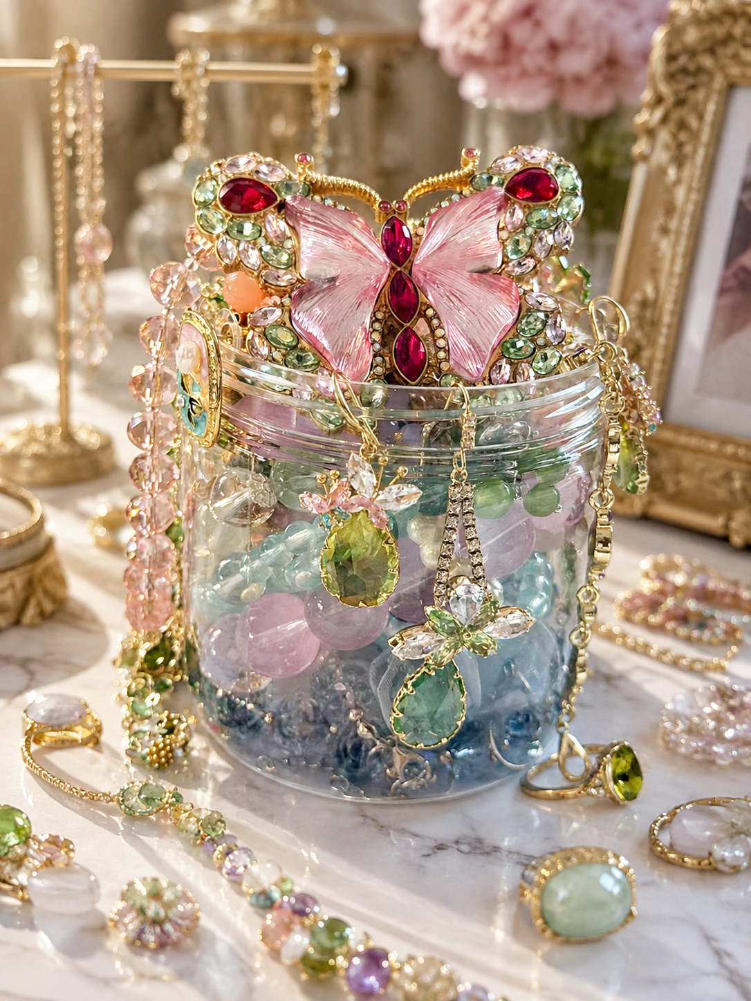 Fairy Garden Mystery Jewelry Jar fashion jewelry assortment