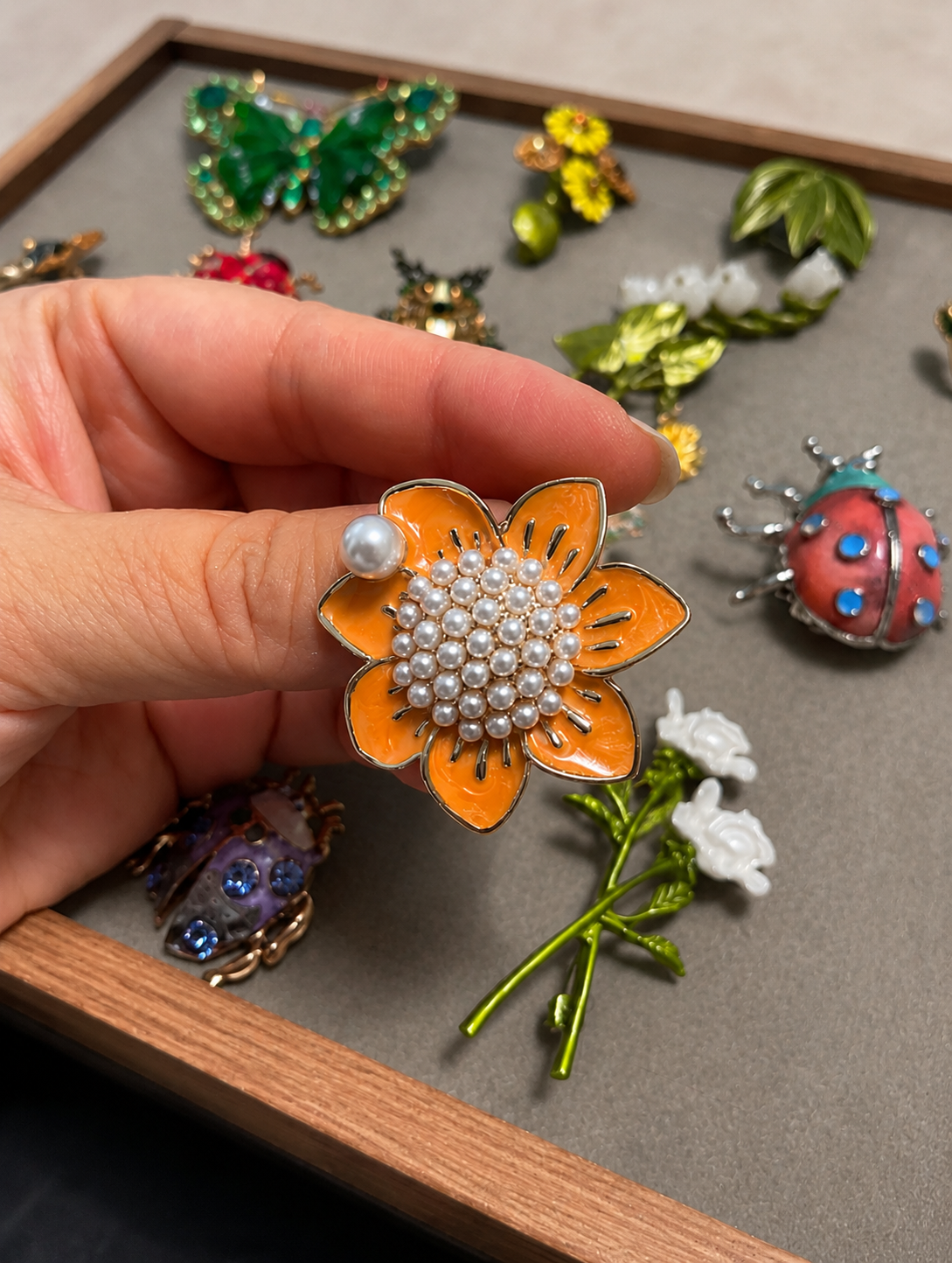 Nature Inspired Garden Brooch Mystery Box fashion jewelry assortment