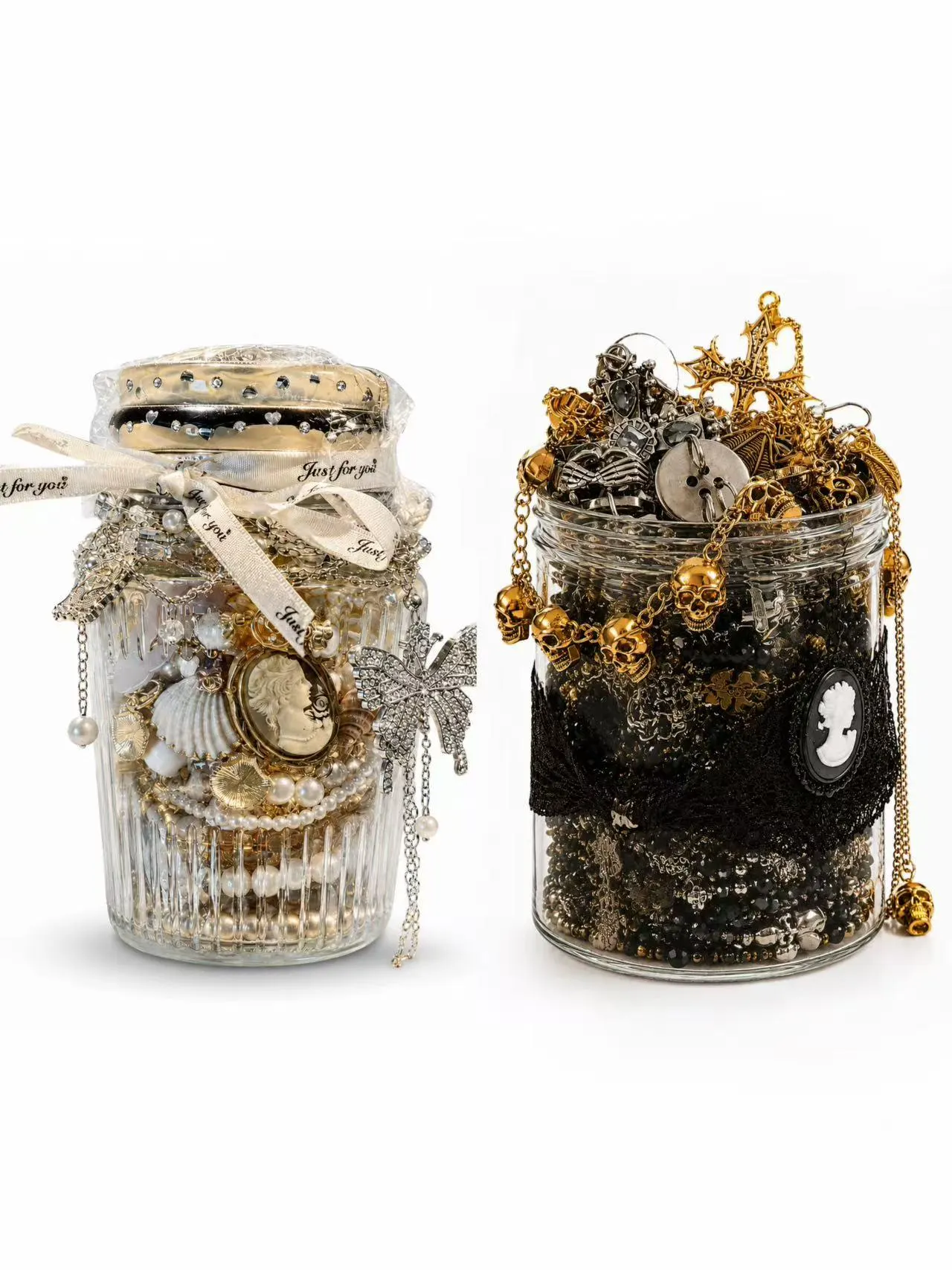 Gothic Mystery Jewelry Jar fashion jewelry assortment
