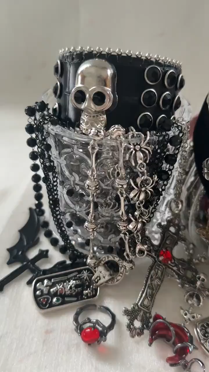 Gothic Mystery Jewelry Jar fashion jewelry assortment