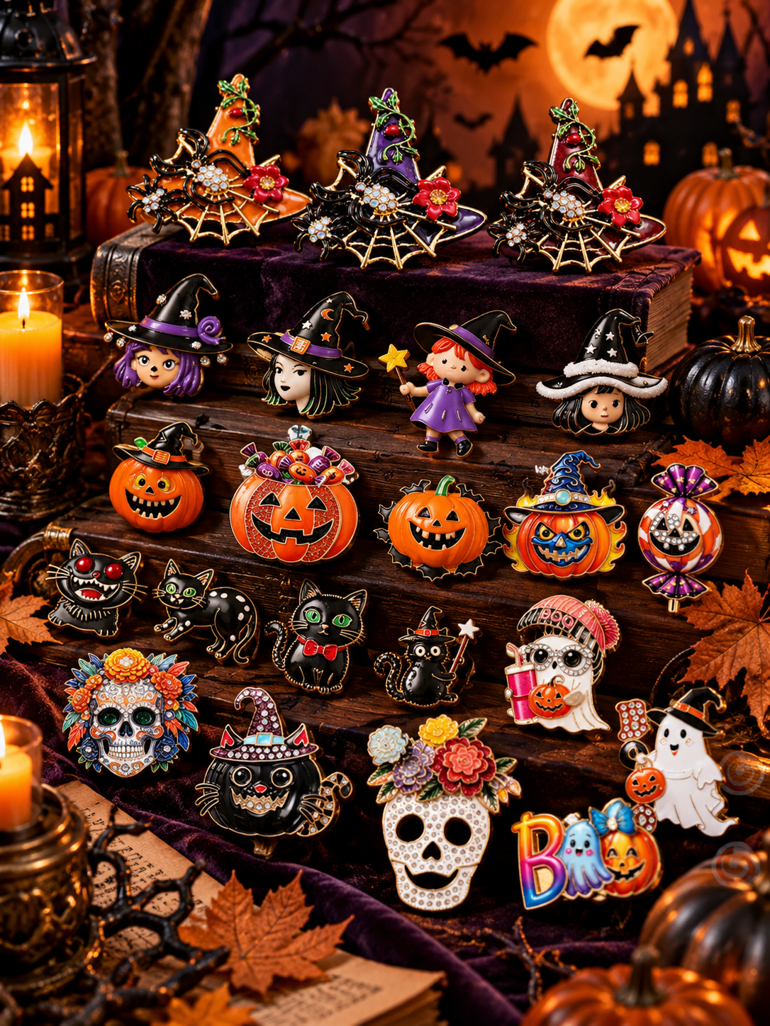 Halloween Brooch Mystery Set fashion jewelry assortment