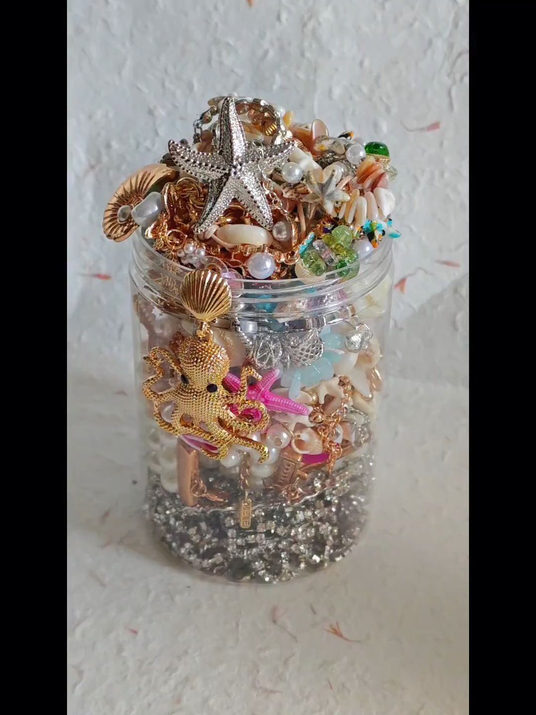 Coastal Baroque Mystery Jewelry Jar fashion jewelry assortment