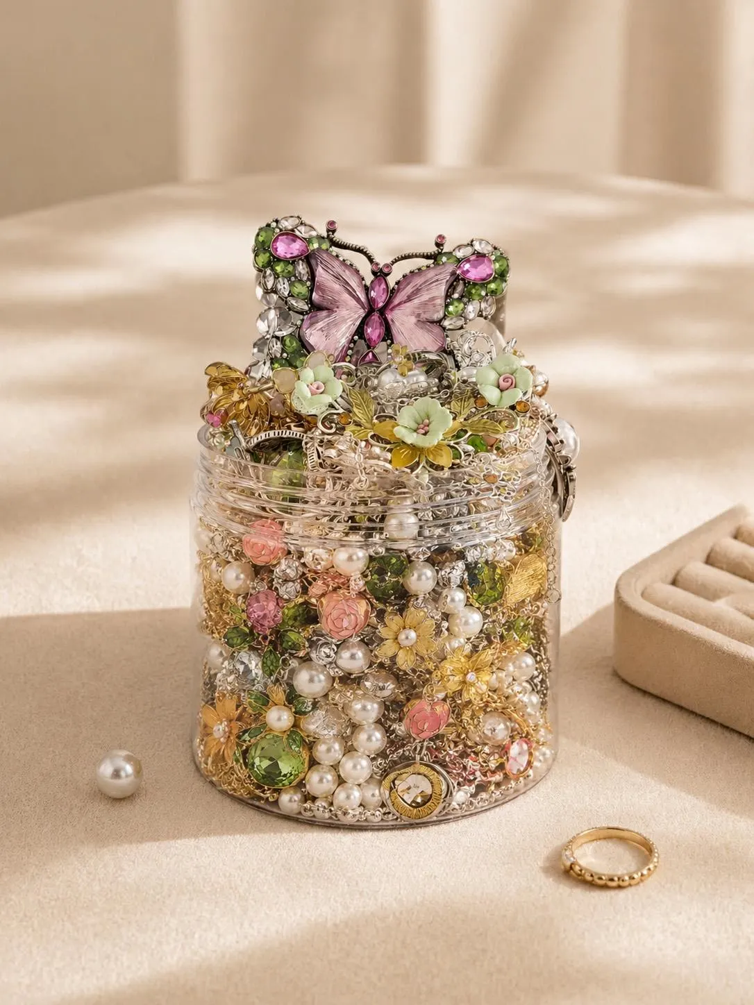 Gothic Mystery Jewelry Jar fashion jewelry assortment