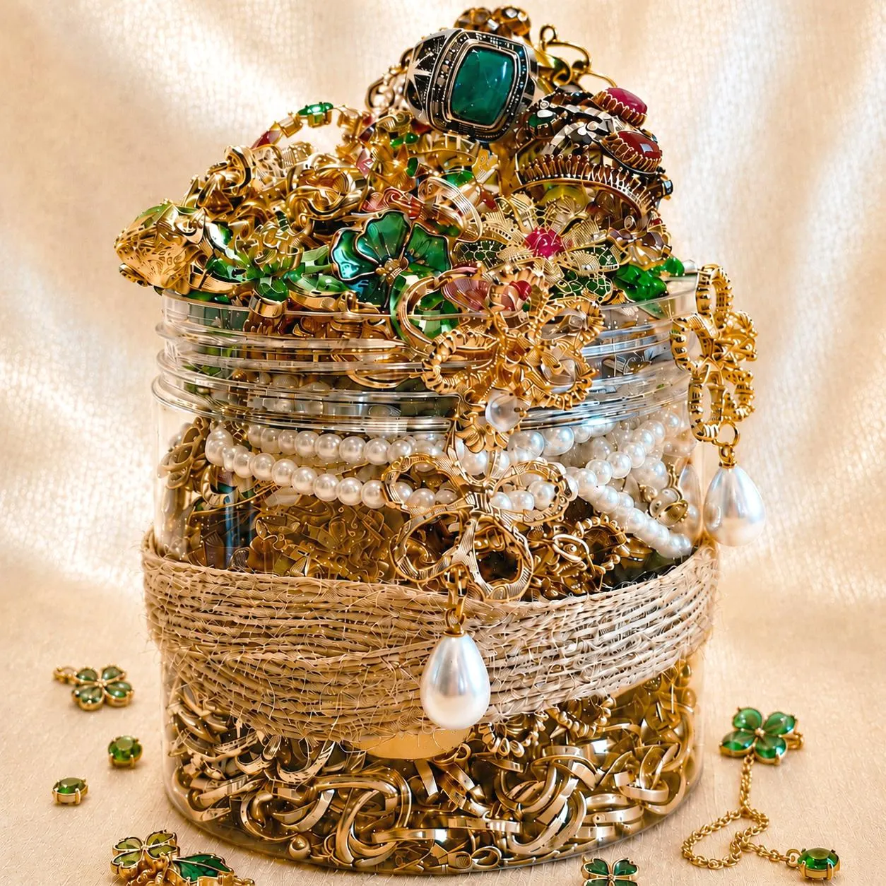 August Birthstone Inspired Mystery Jewelry Jar fashion jewelry assortment