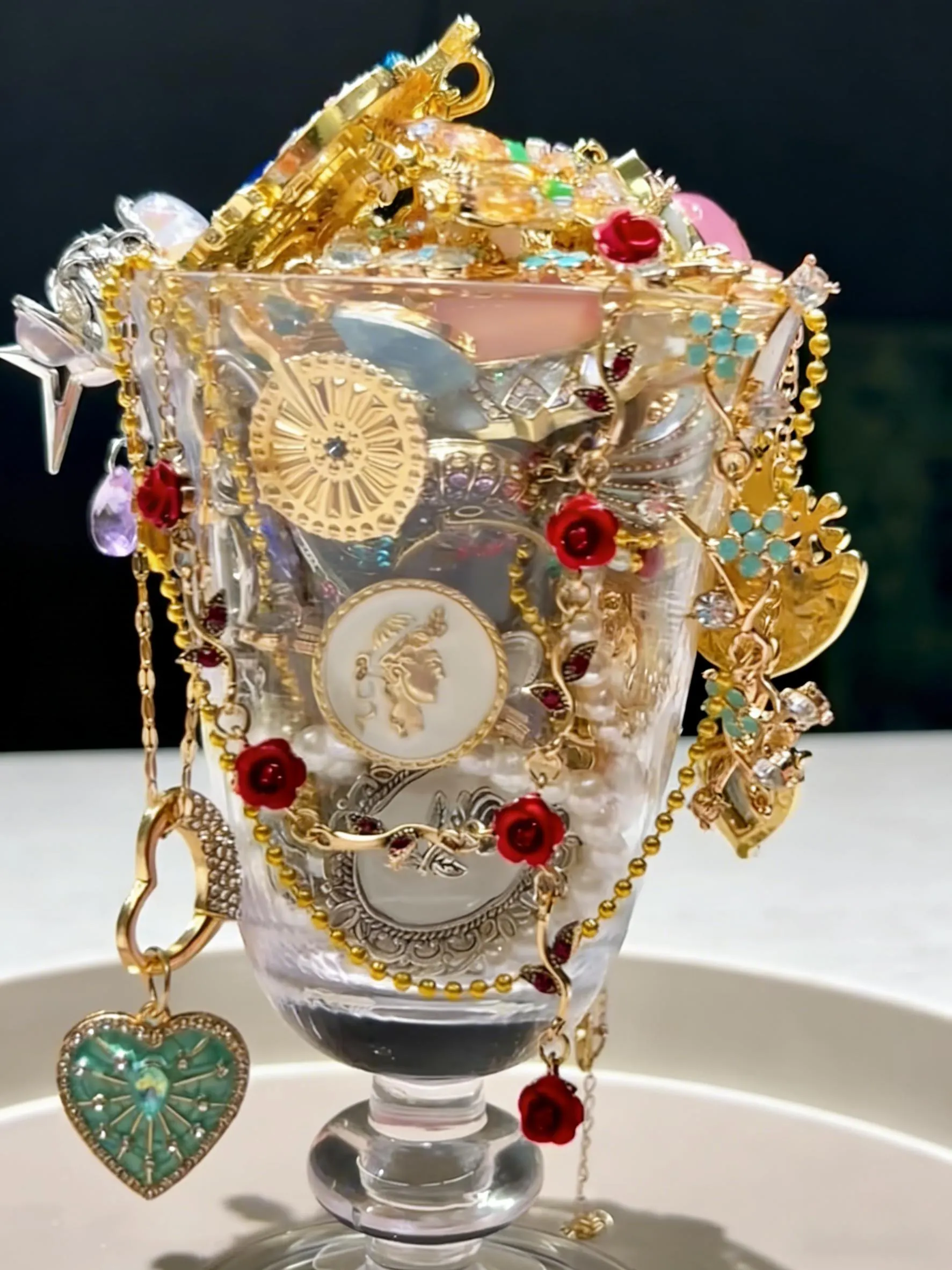 Victorian Inspired Mystery Jewelry Jar fashion jewelry assortment