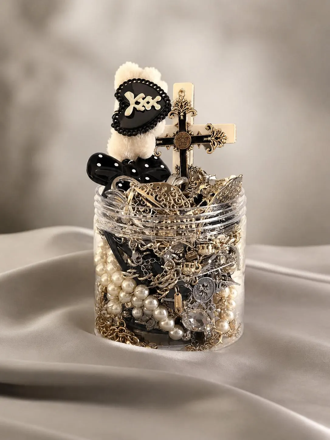 Gothic Mystery Jewelry Jar fashion jewelry assortment