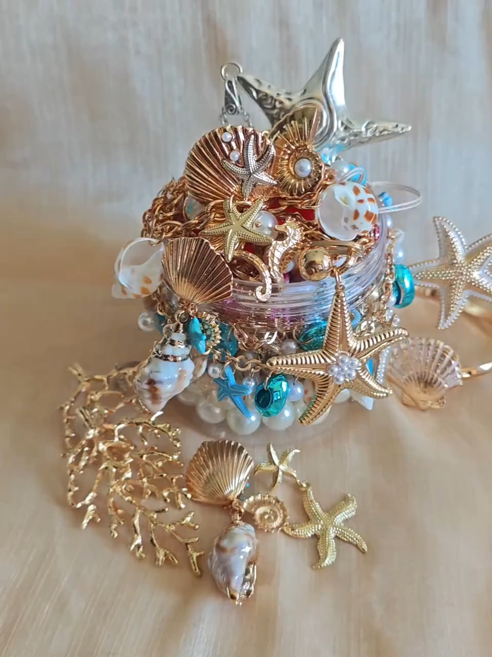 Ocean Pearl Style Mystery Jewelry Jar fashion jewelry assortment