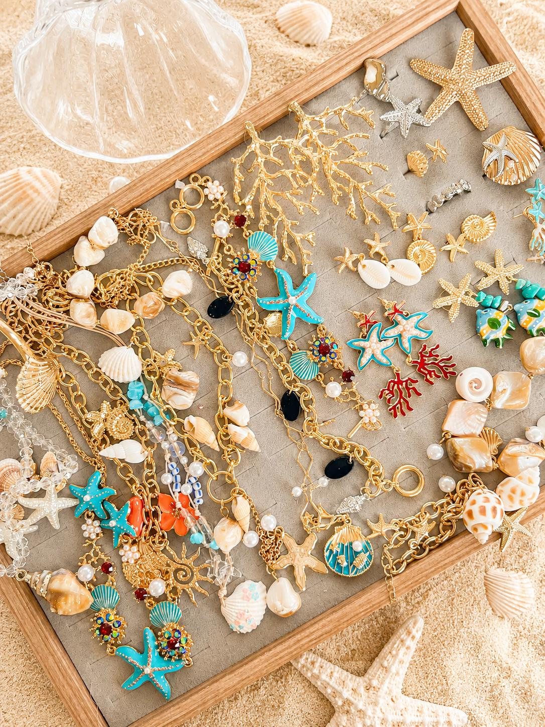 Ocean Mystery Jewelry Jar fashion jewelry assortment