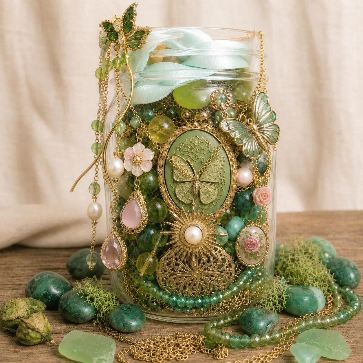 Butterfly Garden Mystery Jewelry Jar fashion jewelry assortment