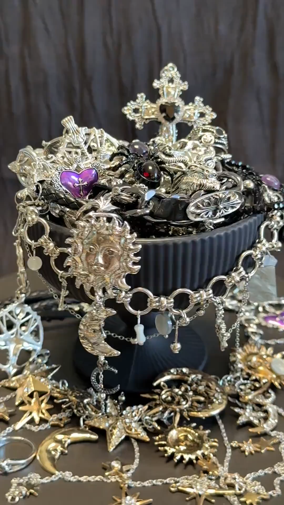 Dark Celestial Mystery Jewelry Jar fashion jewelry assortment