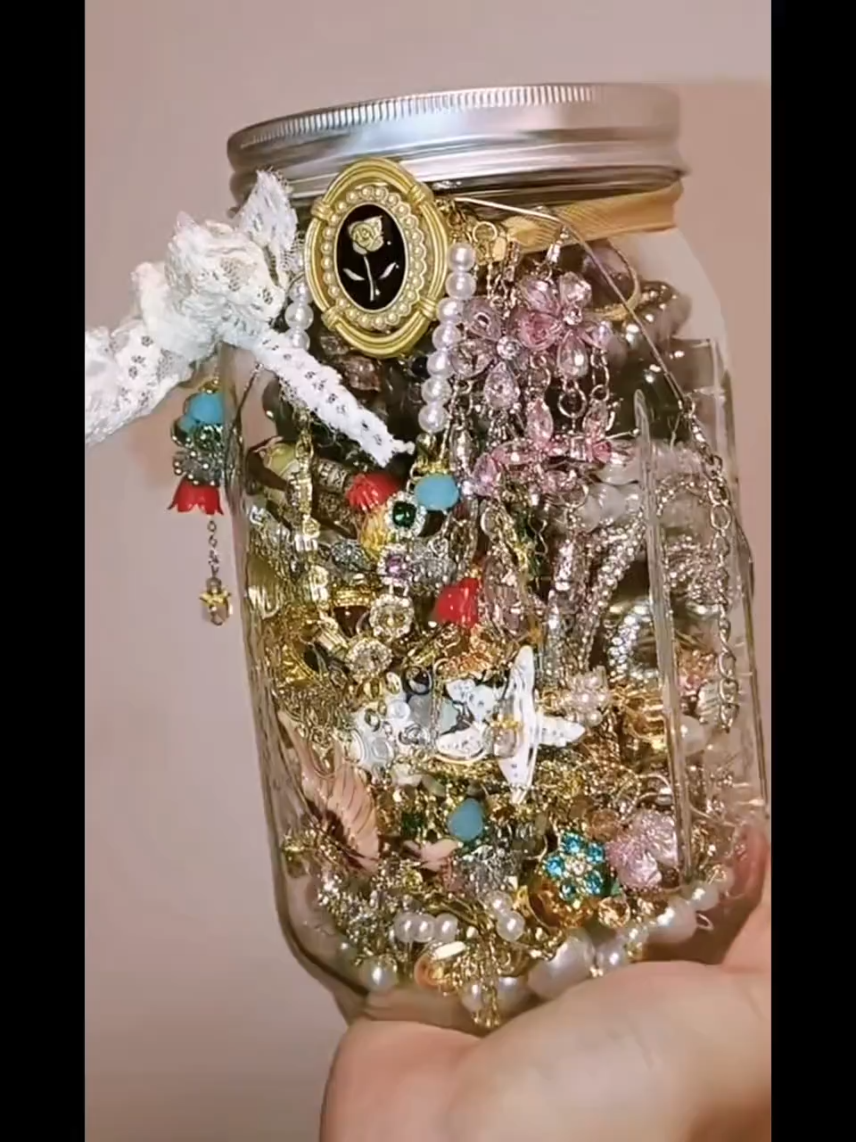 Gothic Mystery Jewelry Jar fashion jewelry assortment