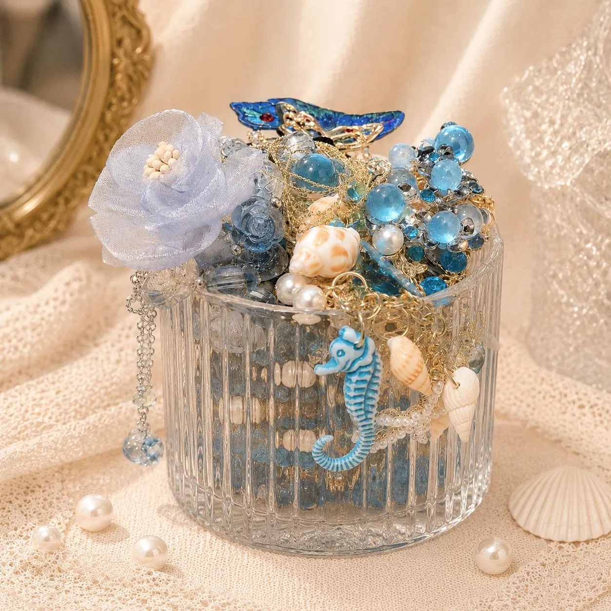 Ocean Mystery Jewelry Jar fashion jewelry assortment