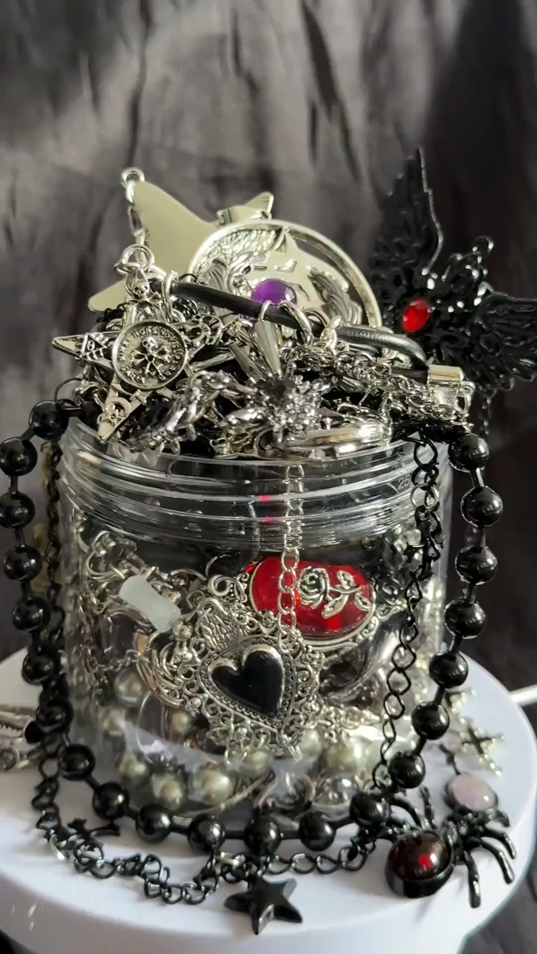 Gothic Romance Mystery Jewelry Jar fashion jewelry assortment