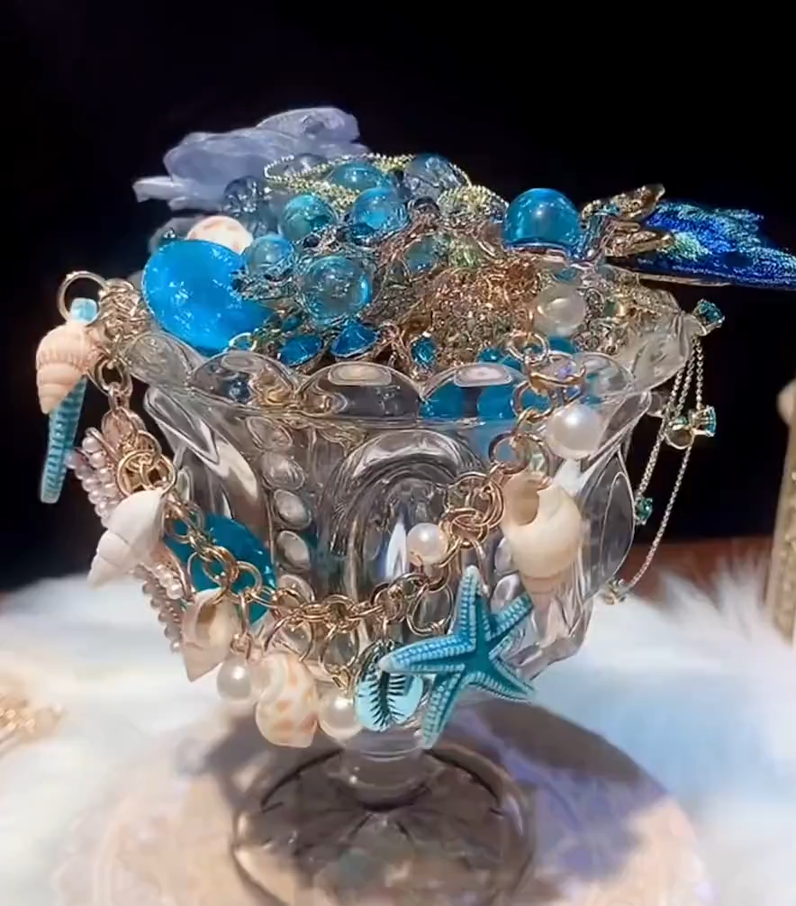 Ocean Mystery Jewelry Jar fashion jewelry assortment