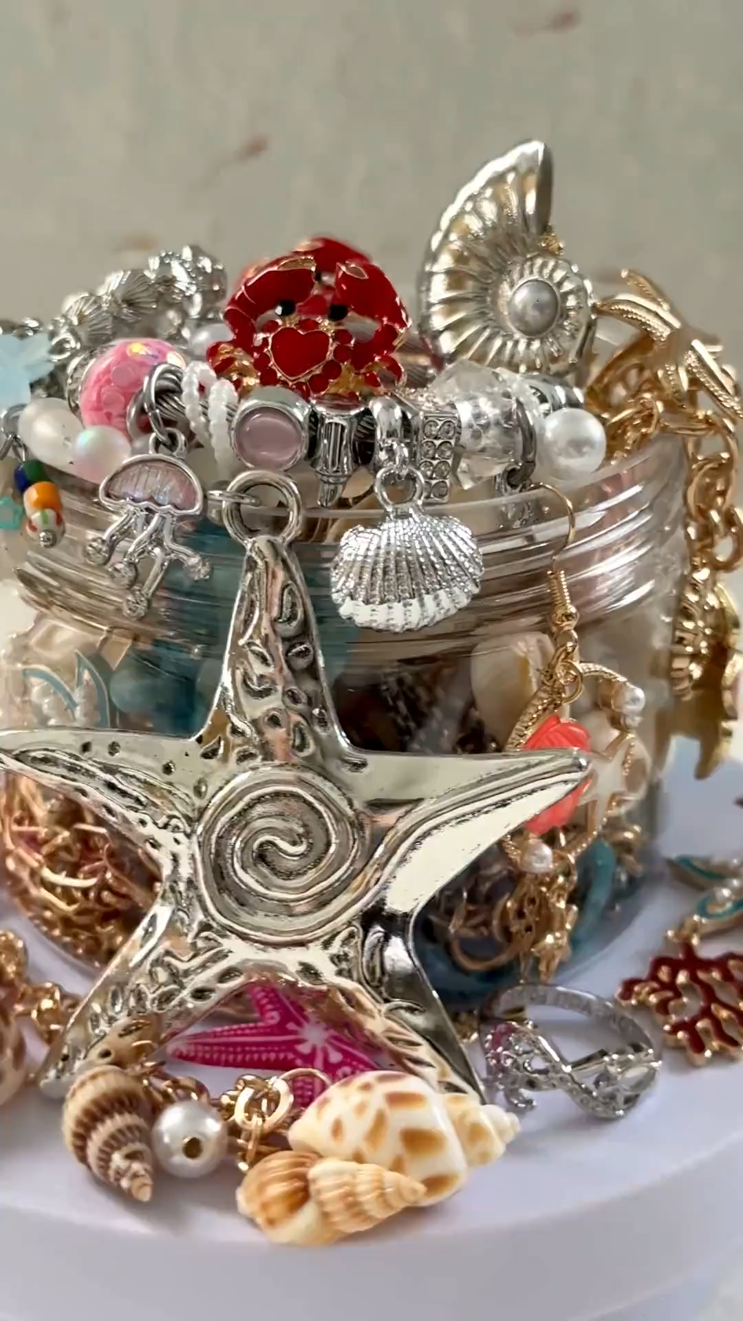 Mermaid Treasure Mystery Jewelry Jar fashion jewelry assortment
