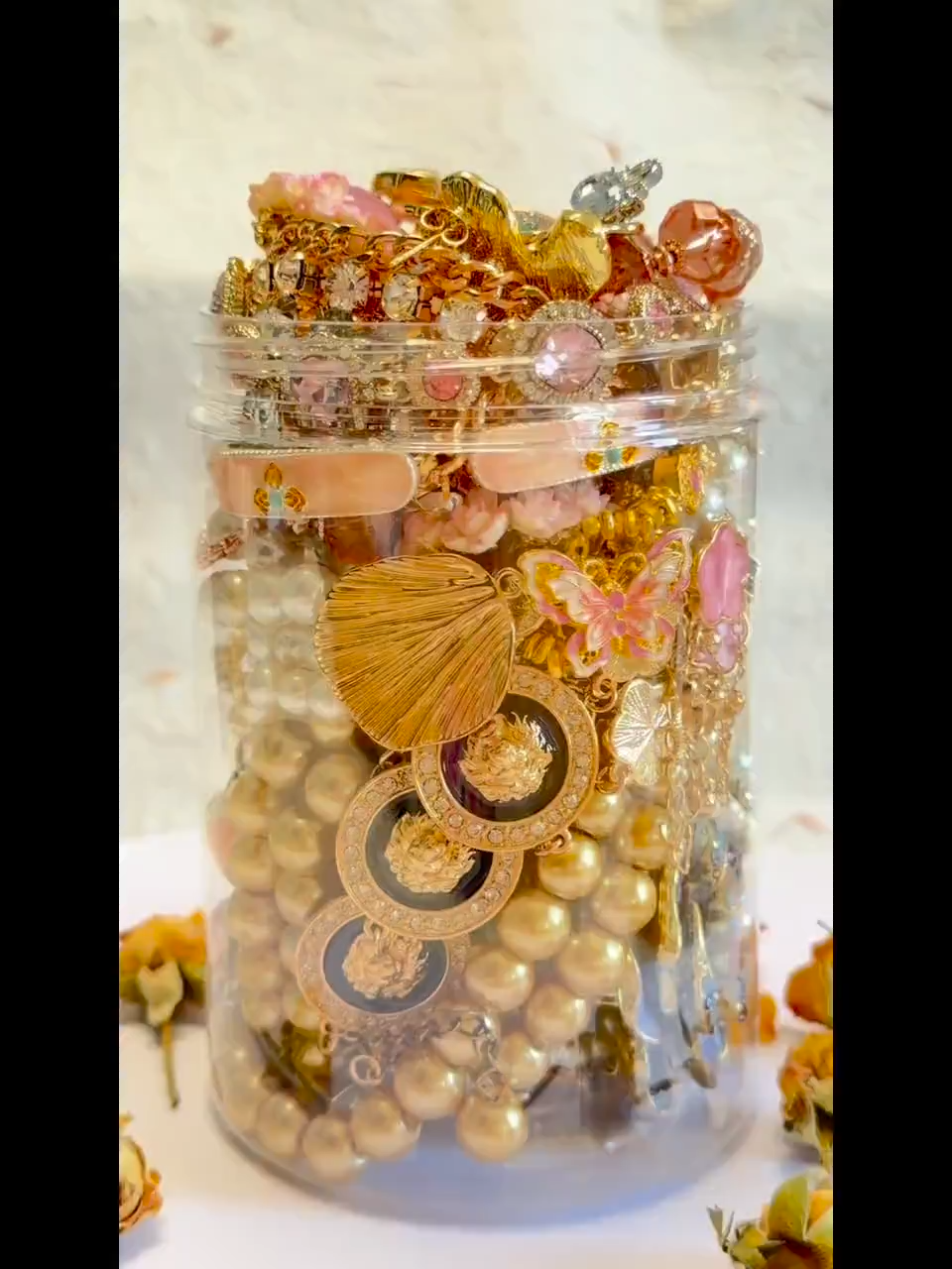 Pink Coquette Mystery Jewelry Jar fashion jewelry assortment