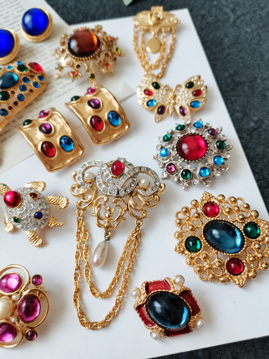 Heirloom Gem Brooch Mystery Box fashion jewelry assortment