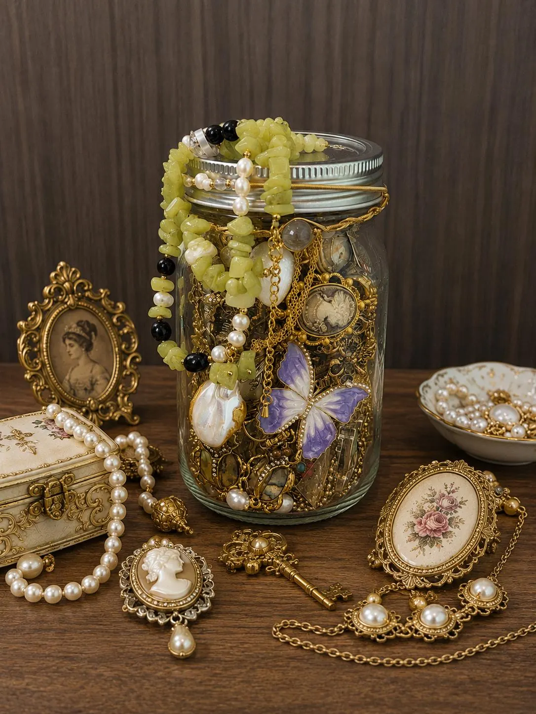 Pink Coquette Mystery Jewelry Jar fashion jewelry assortment