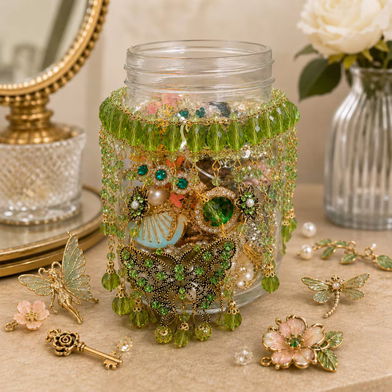 Butterfly Garden Mystery Jewelry Jar fashion jewelry assortment