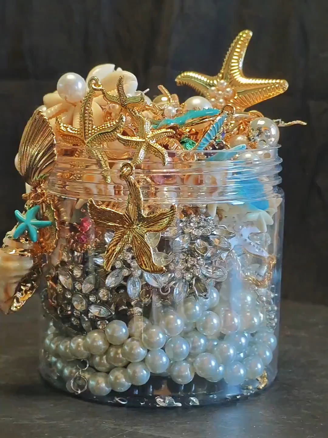 Mermaid Treasure Mystery Jewelry Jar fashion jewelry assortment