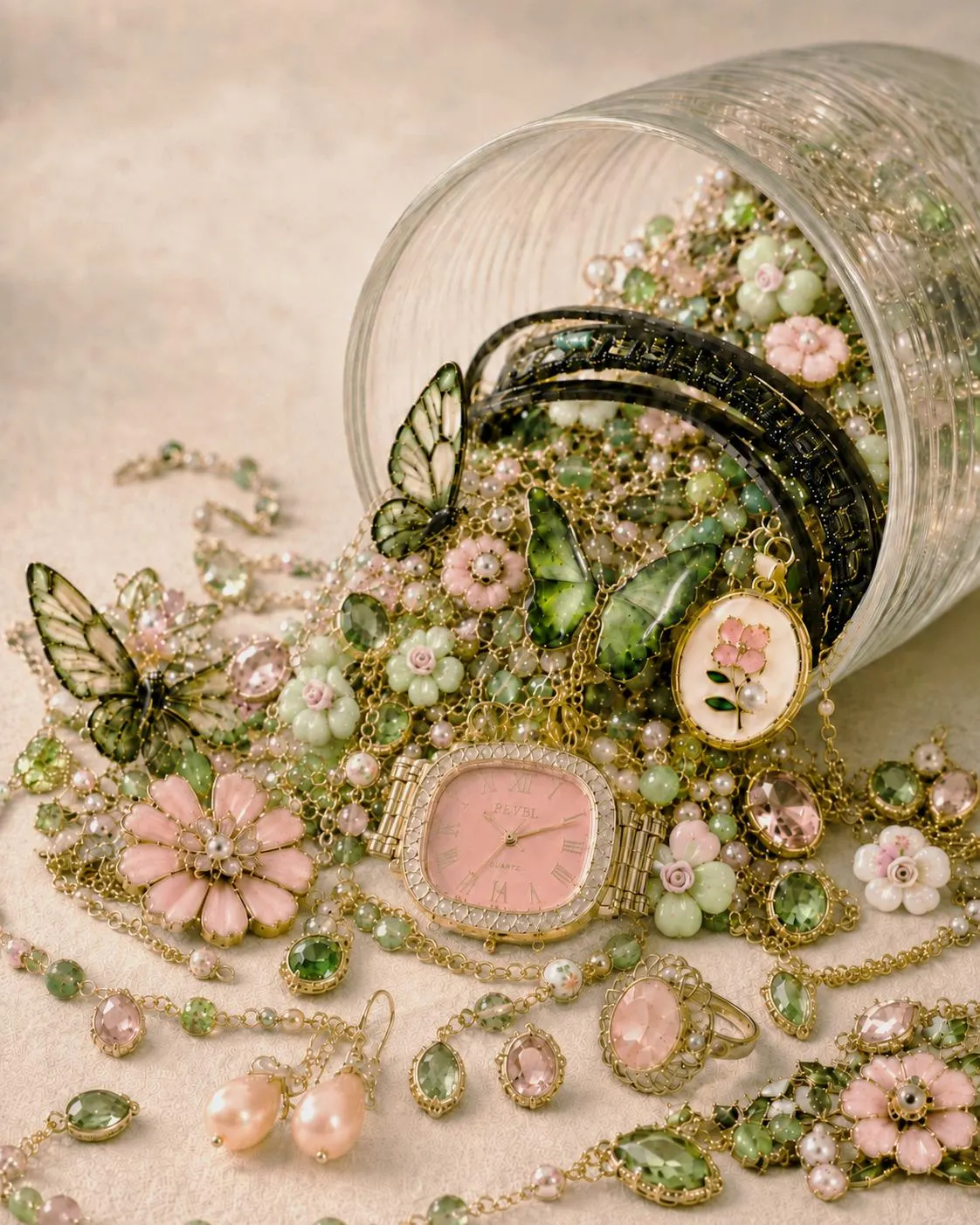 Butterfly Garden Mystery Jewelry Jar fashion jewelry assortment