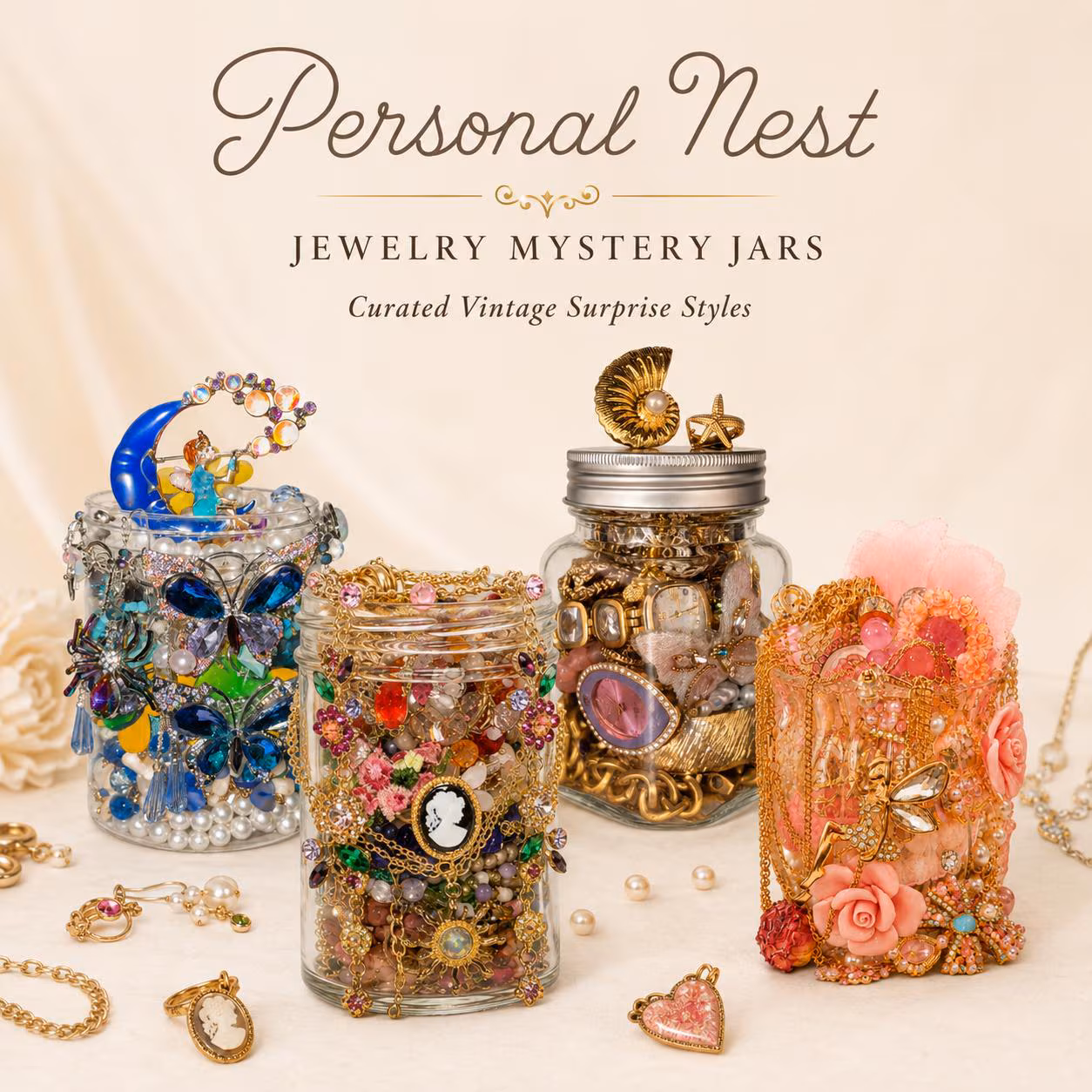 Birthday Jewelry Mystery Jar fashion jewelry assortment