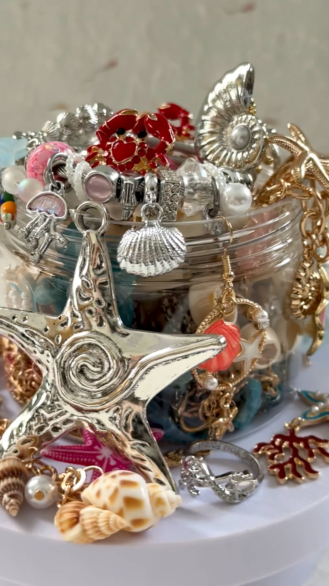 Ocean Treasure Mystery Jewelry Jar fashion jewelry assortment