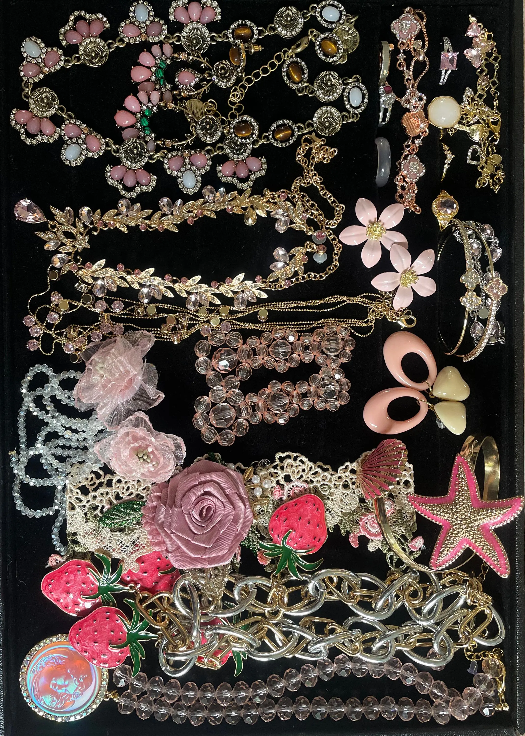 Pink Coquette Mystery Jewelry Jar fashion jewelry assortment