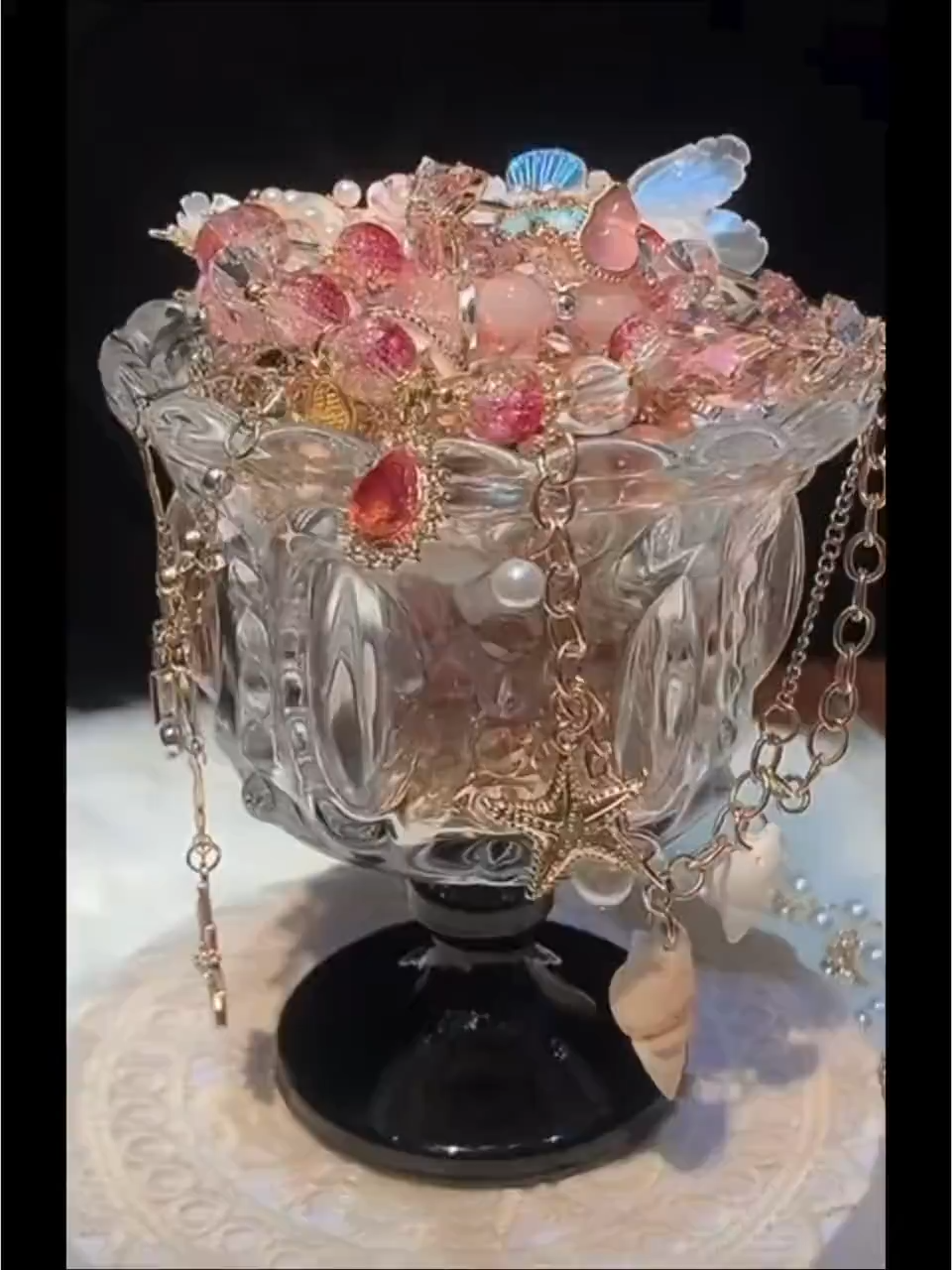 Pink Coquette Mystery Jewelry Jar fashion jewelry assortment