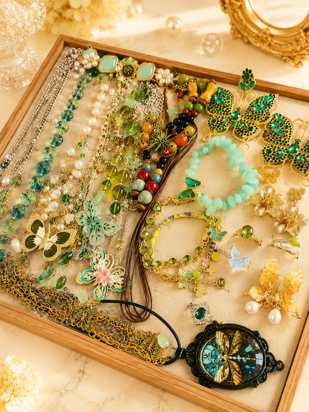 Butterfly Garden Mystery Jewelry Jar fashion jewelry assortment