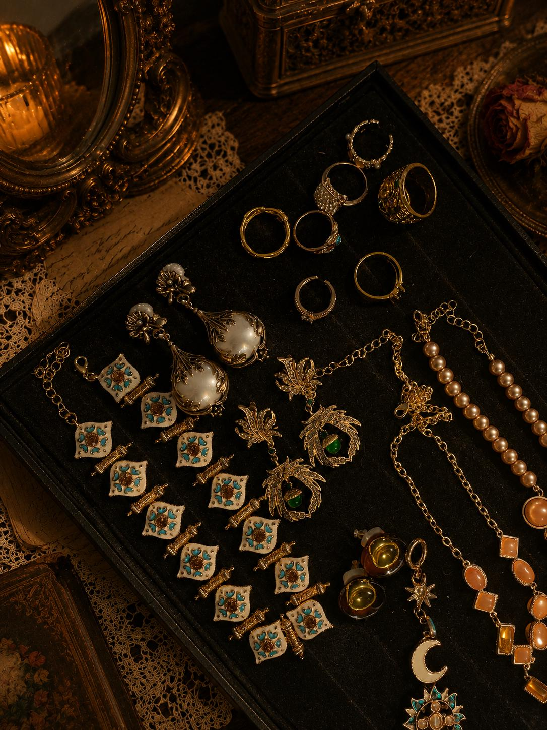 Gothic Mystery Jewelry Jar fashion jewelry assortment
