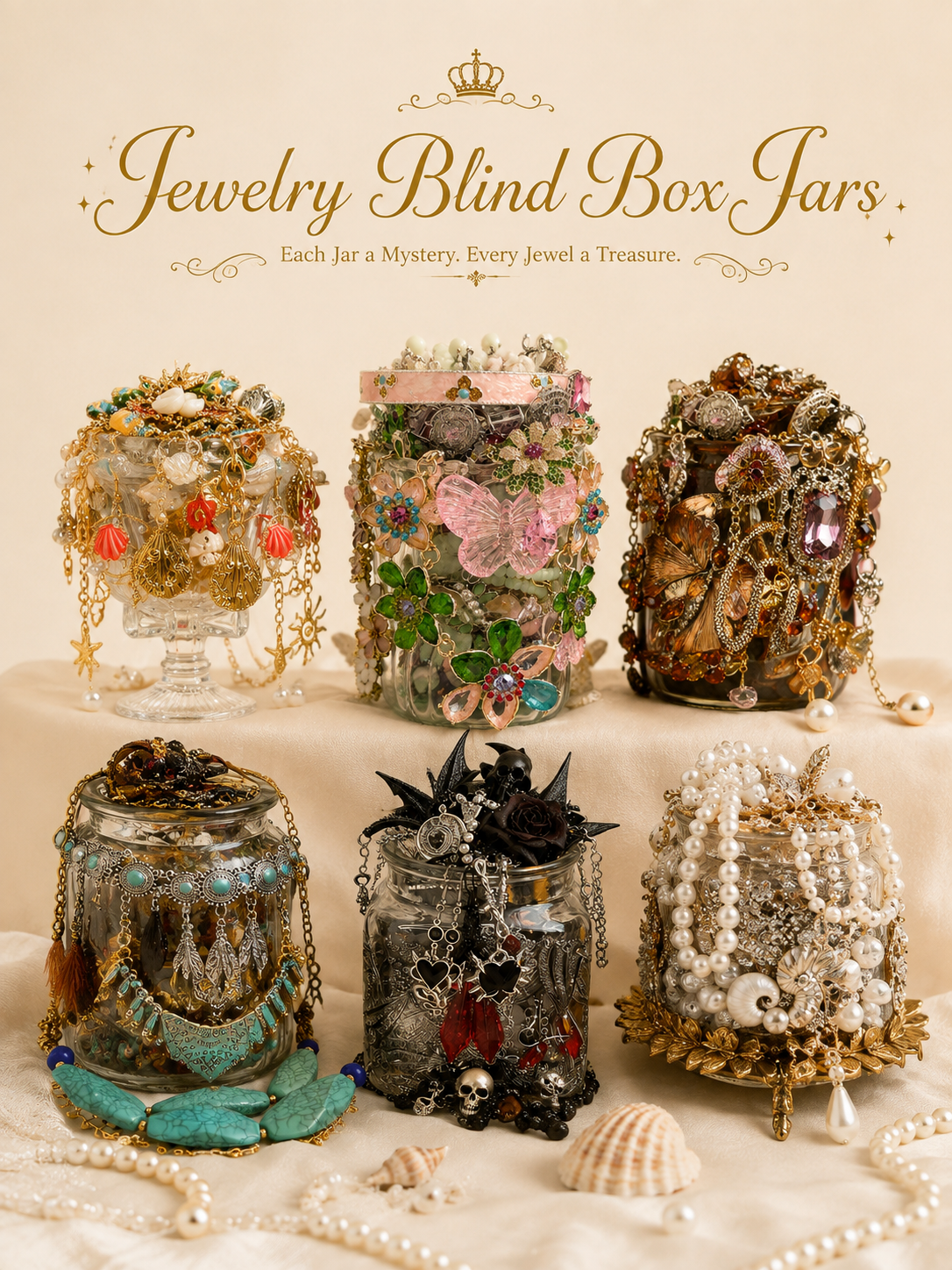Choose Your Style Mystery Jewelry Jar fashion jewelry assortment