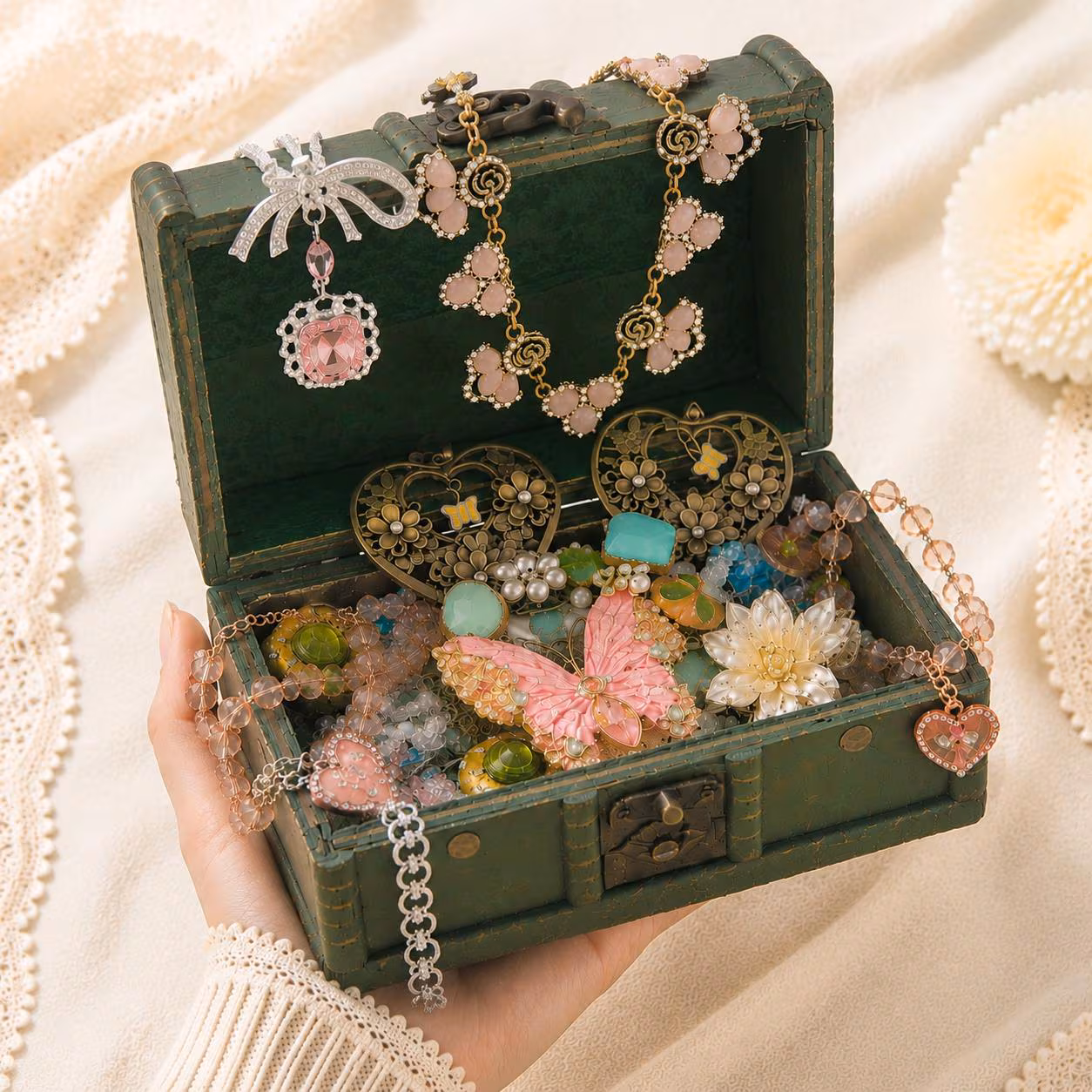 Butterfly Garden Mystery Jewelry Jar fashion jewelry assortment