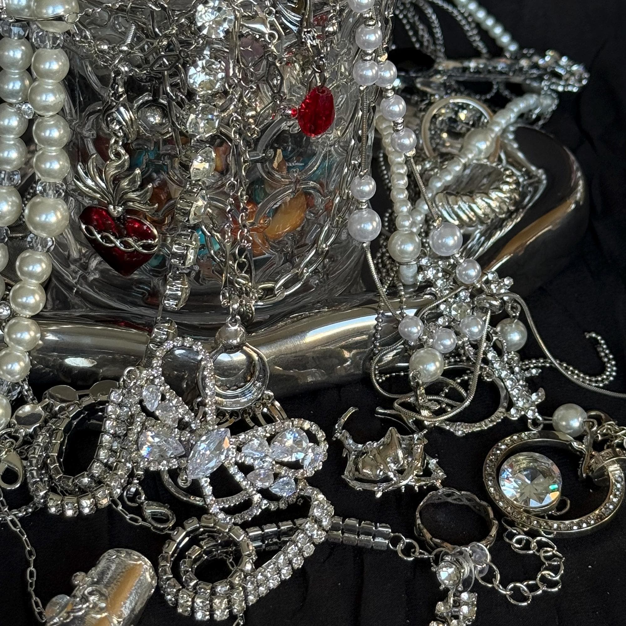 Silver Tone Jewelry Mystery Box fashion jewelry assortment