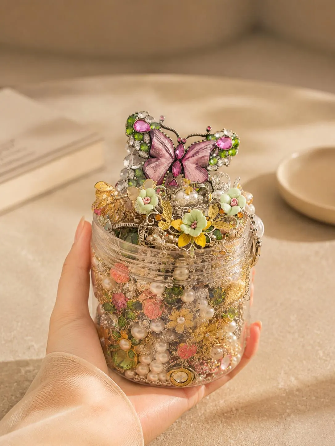 Gothic Mystery Jewelry Jar fashion jewelry assortment