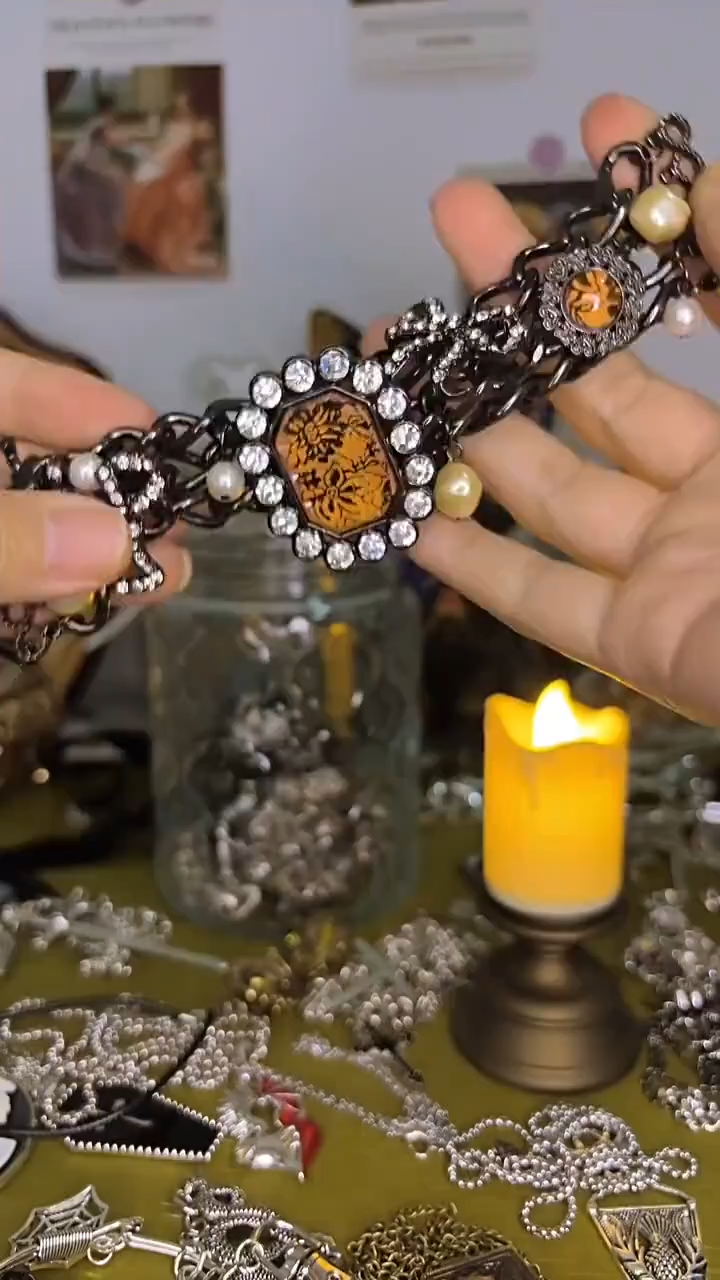Gothic Romance Mystery Jewelry Jar fashion jewelry assortment