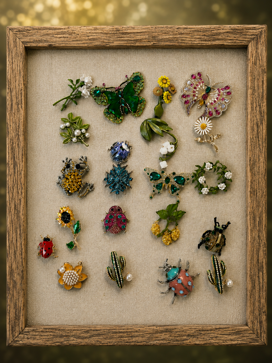 Nature Inspired Garden Brooch Mystery Box fashion jewelry assortment